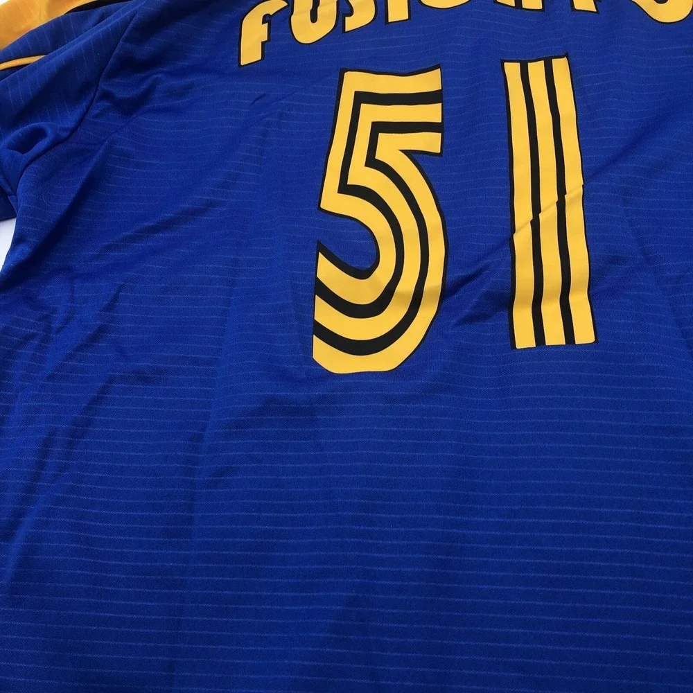 Fusion Fc Soccer Game Jersey Kelme Aqua Breathe Medium Blue Used Number51 Futbol